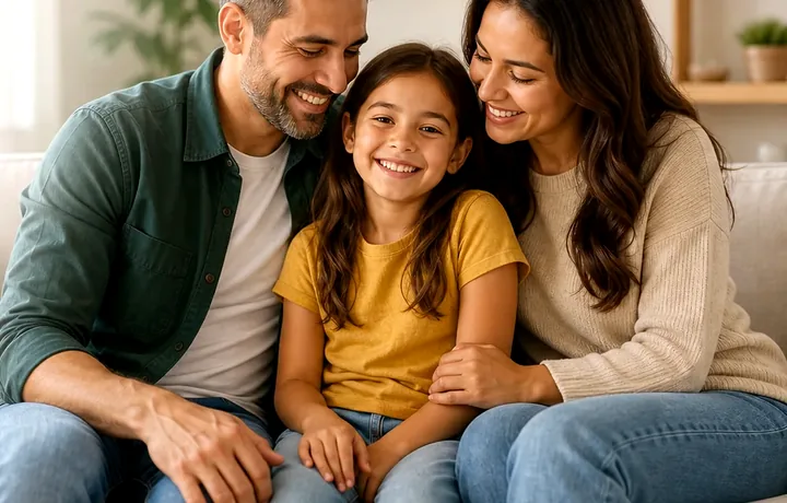 Família protegida pelo seguro de vida